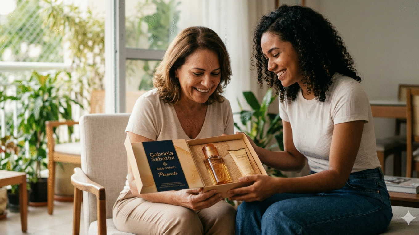 Gabriela Sabatini Body Splash presente econômico Dia das Mães