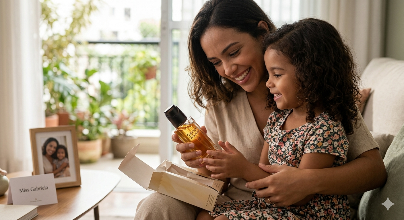Miss Gabriela perfume para mãe jovem presente